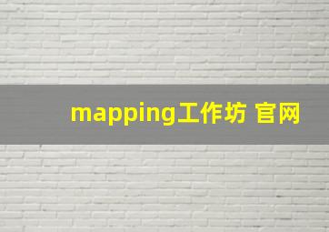 mapping工作坊 官网